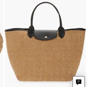 Longchamp Paille Straw Tote